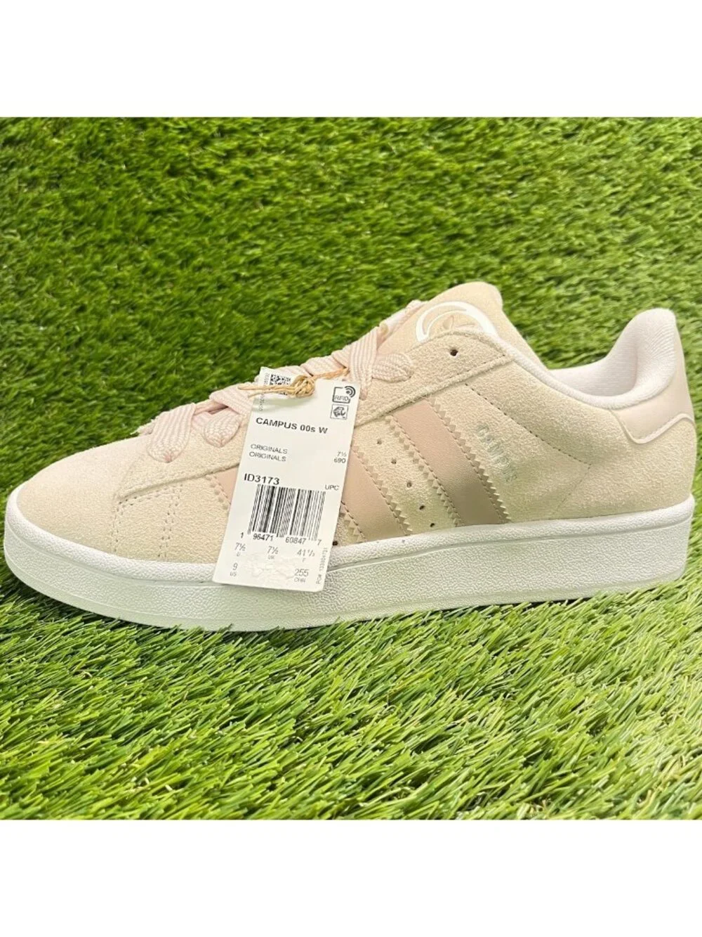 Adidas Campus 00s Womens Size 9 Pink Beige Athletic Walking Shoes Sneakers
